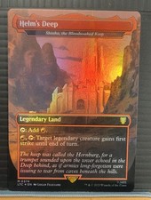 Mtg HELM'S DEEP BORDERLESS Foil Nm LTC 0374 -Argo-