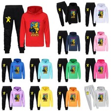 Hope Unity 2025 Pudsey Bear Kids Boys Tracksuits Hoodie Tops Pants Outfits Set