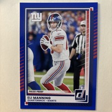 2025 Panini Donruss Eli Manning #275 Press Proof Blue NY Giants Nm