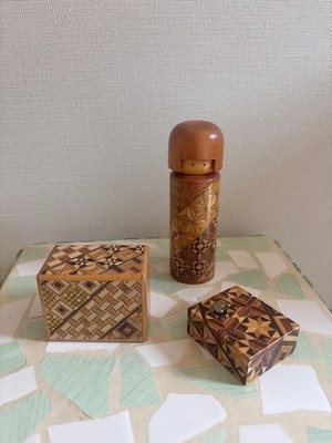 Hakone Karakuri Secret Box 7 Step Mechanism Wooden Keepsake Handmade