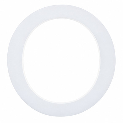 Arial Font White Painted MDF Wood Letter O (6 Inches)