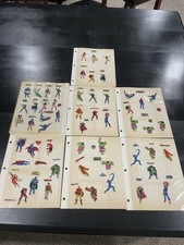 Marvel DC Superheroes Puffy Stickers 1979 Spider-Man Superman Hulk More