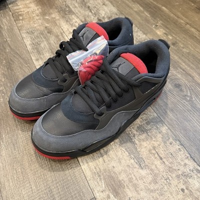 Men s Size 12 Nike Air Jordan 4 RM Bred FQ7939-060 'Black Varsity Red'
