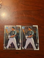 2015 Bowman Draft Chrome Matt Olson #196 (RC) 2 Cards