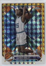 2023-24 Topps Chrome Gold Geometric Refractor 24/50 James Nnaji #173 1b7p