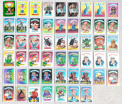 1986 TOPPS PACK FRESH GARBAGE PAIL KIDS SERIES 3 X 51 CARDS & WRAPPER IN SLEEVES