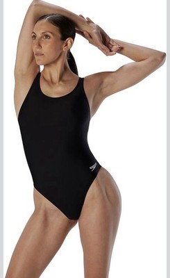 Speedo Womens One Piece Swimsuit ProLT Solid Black F 10/36 NIB