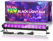 42W LED Black Light Bar, Blacklight with 6FT Cord Switch Plug, Glow in the Dark