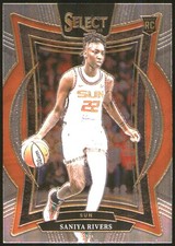 Saniya Rivers Rookie 2025 Panini Select WNBA #52 Connecticut Sun