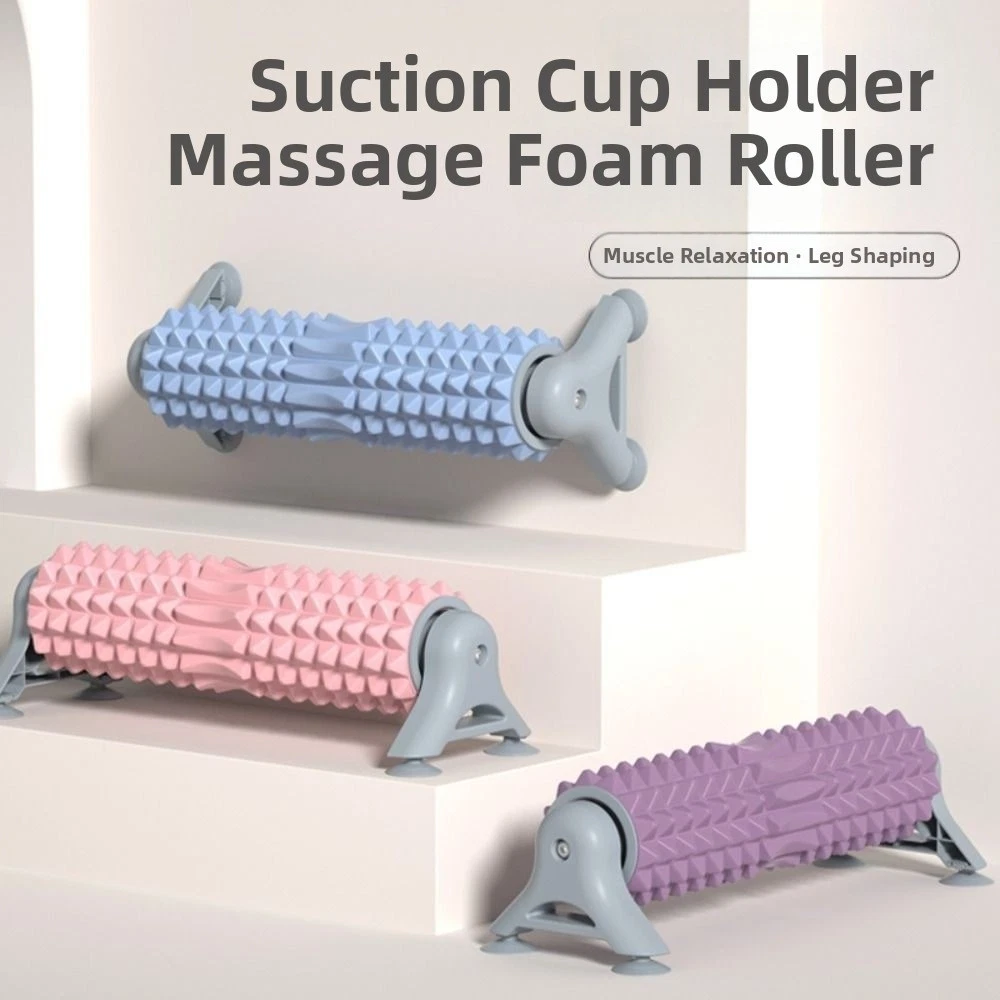 Non-Slip Suction Cup Foam Roller Stable Load Bearing Muscle Relaxation Roller