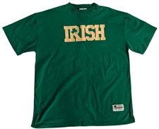 Irish Shamrock Green Gold Crew Neck Shirt XXL Anvil Athletic Heavyweight T-Shirt