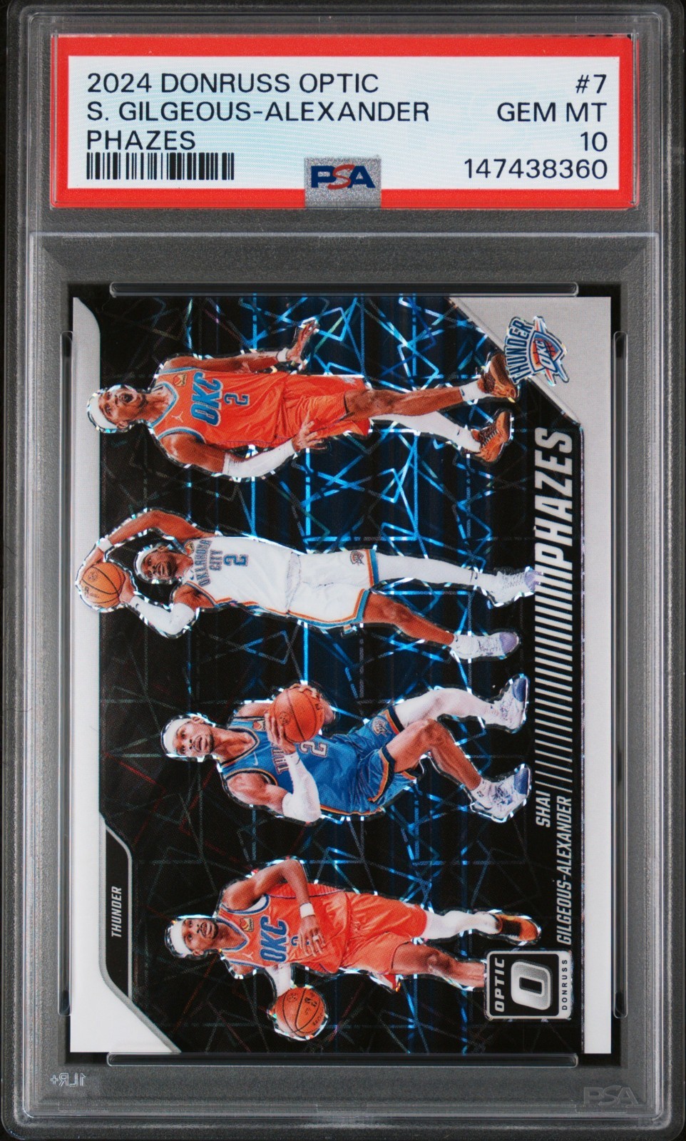 2024 Donruss Optic Shai Gilgeous-Alexander #7 Phazes PSA 10