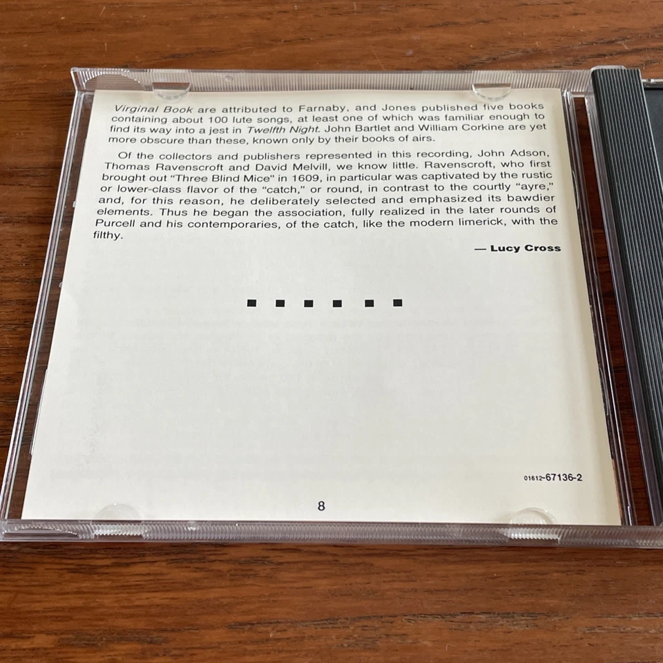 So Quick, So Hot, So Mad : New York Ensemble for Early Music (CD) - Good - Image 2 of 4