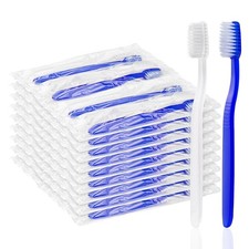 100 pcs Prepasted Disposable Toothbrushes Bulk Individually Wrapped Pre Paste...