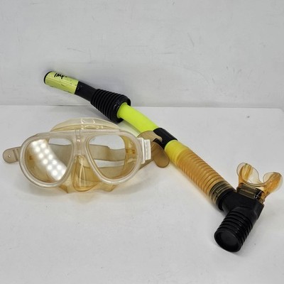 Tusa Imprex Dive Mask Clear Goggles w/ U.S. Divers Impluse Aqua Lung Snorkel 