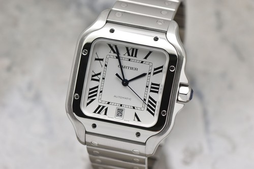 2025 Santos De Cartier Large Automatic Silver Dial Steel 39.8M...