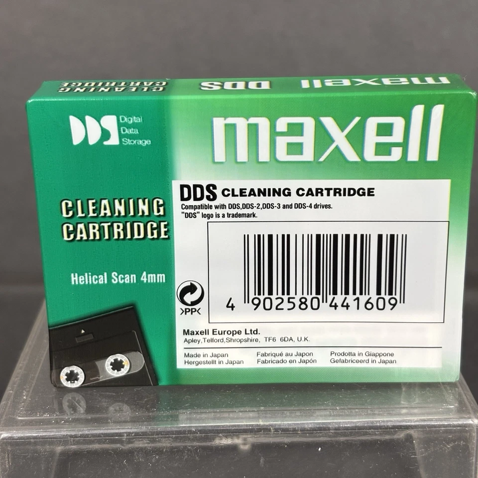 NEW Maxell DDS Helical Scan 4mm Cleaning Cartridge for Digital Data Storage - Image 2 of 4