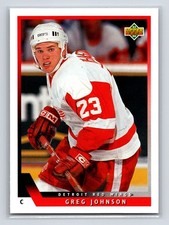 1993-94 Upper Deck - Greg Johnson #452 (RC) Detroit Red Wings Hockey Card