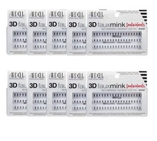 Lot 10 - ARDELL 3D Faux Mink Lashes Knot Free Medium Eyelash Extension Black