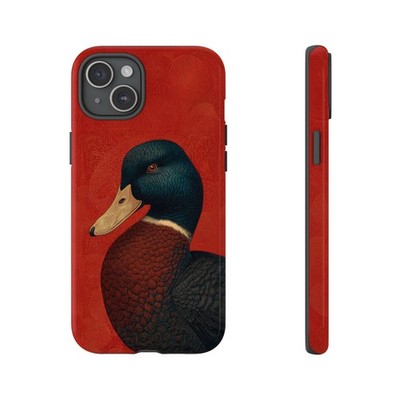 Phone Ink - Lifetime Warranty Custom Case - Mallard Duck Red Contrast