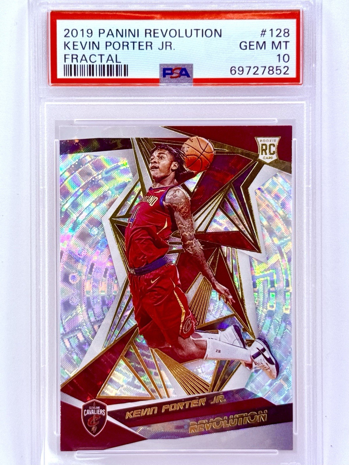 2019 Panini Revolution Fractal Holo #128 Kevin Porter Jr. RC SSP
