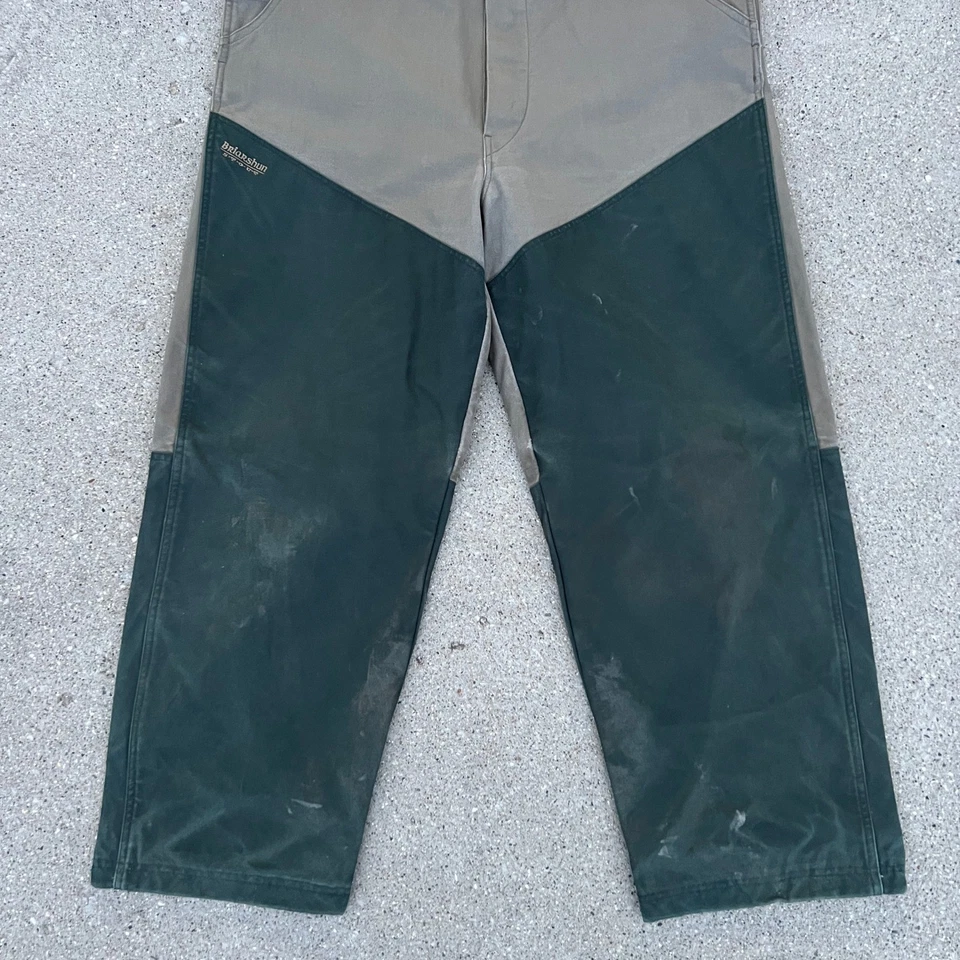 Mono con tirantes de caza Columbia Briarshun de colección para hombre grande marrón verde tiro Foto 4 de 4