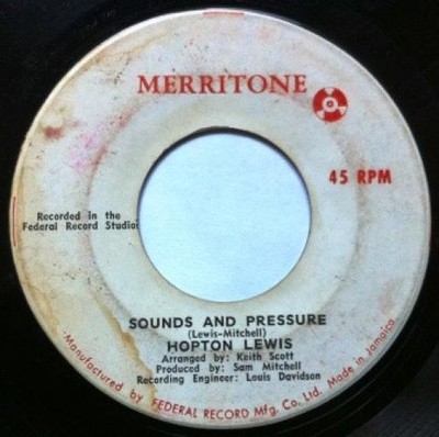 Hopton Lewis* - Sounds And Pressure / Oh Tell Me Darling (7'') (Very Good (VG)) -