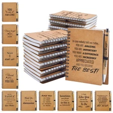 20 Pcs Employee Appreciation Gifts Bulk - 10 Sets of Inspirational Spiral Not...