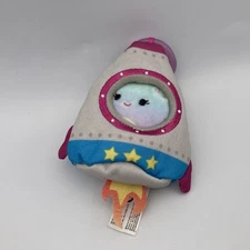 Squishmallow Squishville  2" Plush Style Play Clip OLIVIANA ALIEN w/Space Ship