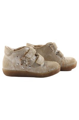 Falcotto Kinder Lauflernschuhe Gold Glitzer Klettverschluss Gr. 22 Mädchen