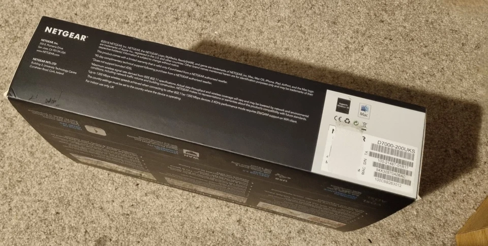 NETGEAR Nighthawk D7000 AC1900 Dual Band Gigabit WiFi Modem Gaming Router - Image 4 of 4