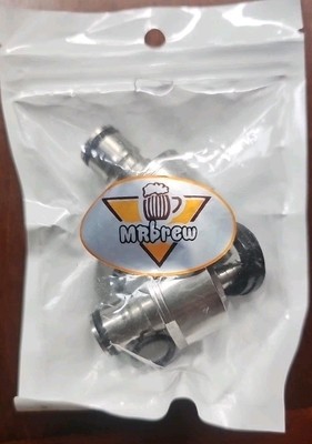 Mr. Brew Stainless Steel Carbonation Cap, 2 PCS Ball Lock Keg Post 5/16''