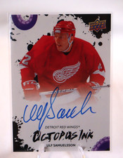 2025-26 Upper Deck Detroit Red Wings Centennial Ulf Samuelsson Octopus Ink Auto
