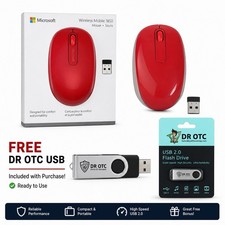 Microsoft Wireless Mobile 1850 Red Wireless O...