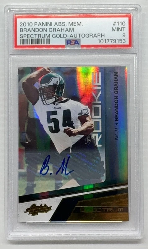Brandon Graham Panini Absolute Memorabilia #110 Autograph Spectrum Gold