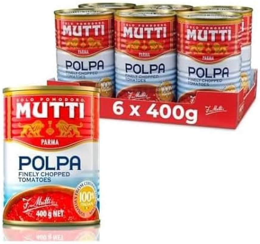 Mutti Finely Chopped Tomatoes 400g (Pack of 6)