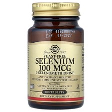 Selenium, Yeast-Free, 100 mcg, 100 Tablets