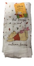 Disney Winnie the Pooh Fall Breeze Autumn Kitchen Towel 16x26 100 Cotton