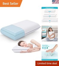 Memory Foam Pillows for Sleeping, Firm Bed Pillow, Standard Size
