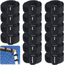 Befestigungsgurte Fu&szlig;balltornetz 30 St&uuml;ck Klettverschluss verstellbar Outdoor