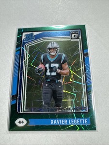 2024 Donruss Optic Football Xavier Legette Green Velocity Lazer #299