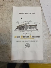 State Bank Of Kewaunee Wisconsin Napkins Vintage