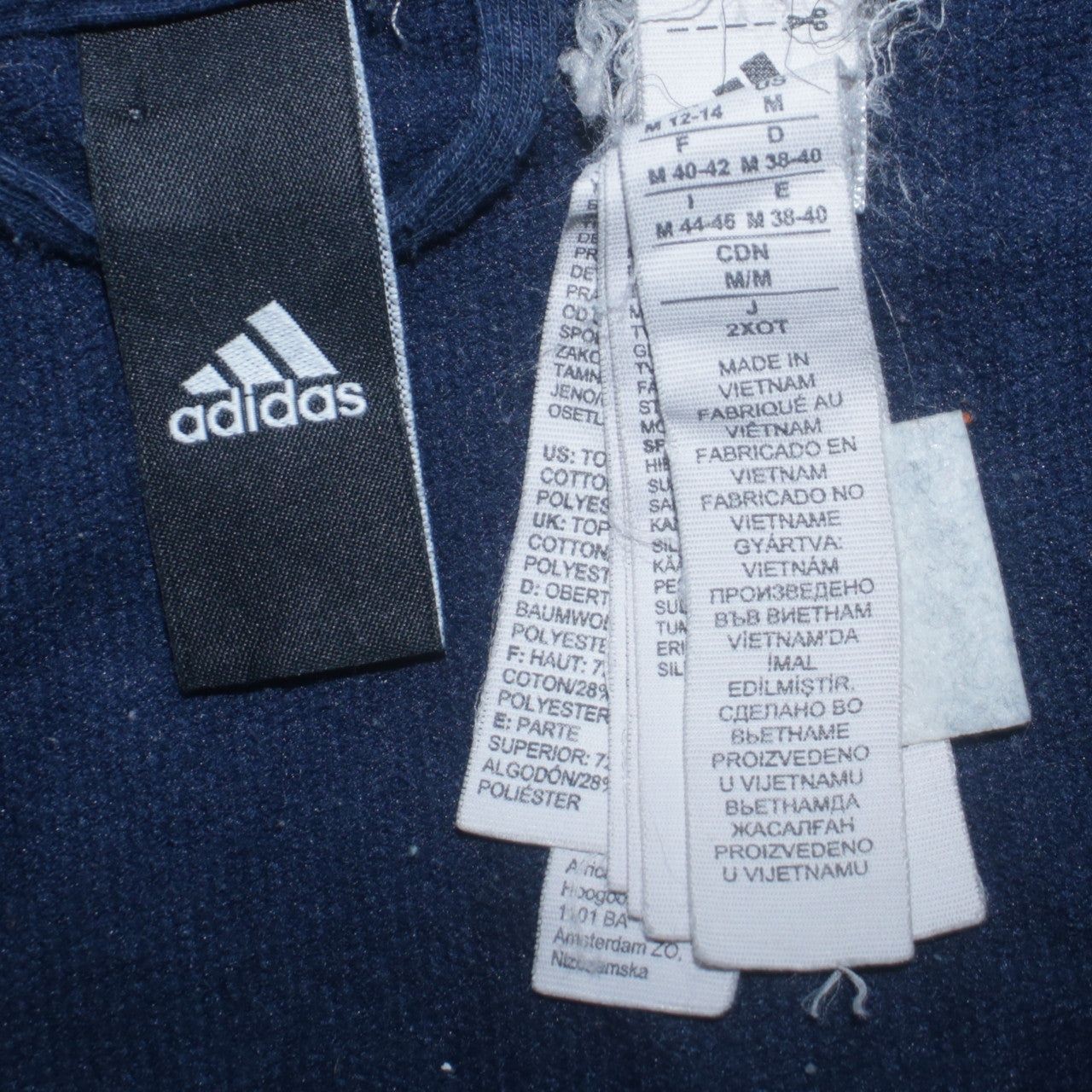 Adidas Blue Hoodie Womens M image 6