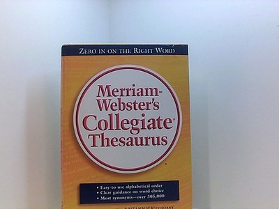 Merriam Webster's Collegiate Thesaurus Merriam-Webster: