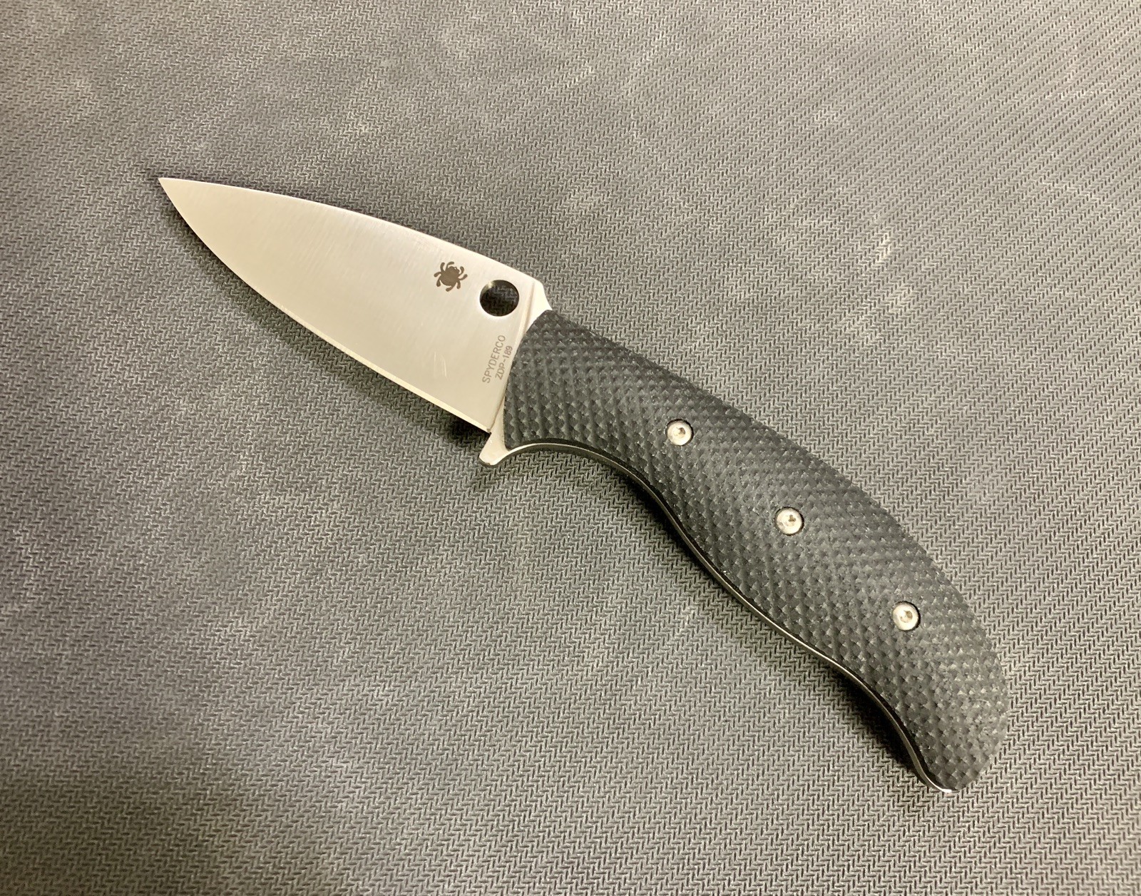 Spyderco Factory Second Mule Team ZDP-189 W/ Halpern Titanium Micarta Handle 