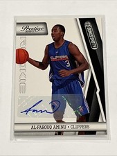 2010-11 Prestige Bonus Shots Black /99 Al-Farouq Aminu #218 Rookie Auto RC