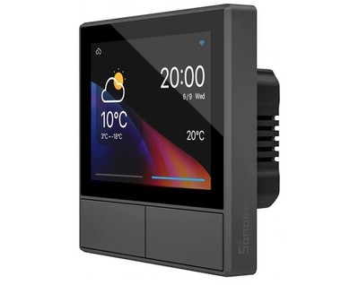 SONOFF Smart home control panel with LCD screen and temperature sensor