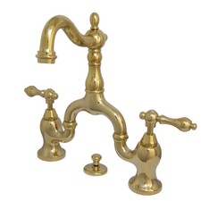 Kingston Brass KS797.AL English Country 1.2 GPM Bridge - Brass