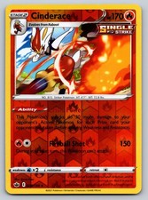 Cinderace 028/198 Reverse Holo SWSH06: Chilling Reign Pokemon Card - NM
