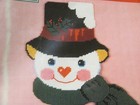Needlepoint Pattern Snowman’s Face Wall Hanging Hobby Kraft Chart Only Large — photo 2